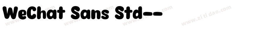 WeChat Sans Std-字体转换